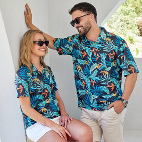 Swing your style into the green with this dynamic duo of Jungle Fever Golf Polo Shirts! Crafted with comfortable moisture wicking Birds Eye Mesh on a classic black base, you and your significant other can look and feel your best on the course!