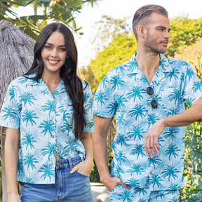 True Blue. For him and you. Coordinate with your Casanova..cue the jealous looks with this matching set. This breathable and lightweight cotton material makes them perfect for wearing in the hot summer months and for Staff Uniforms! A popular choice for Conferences and Corporate events.