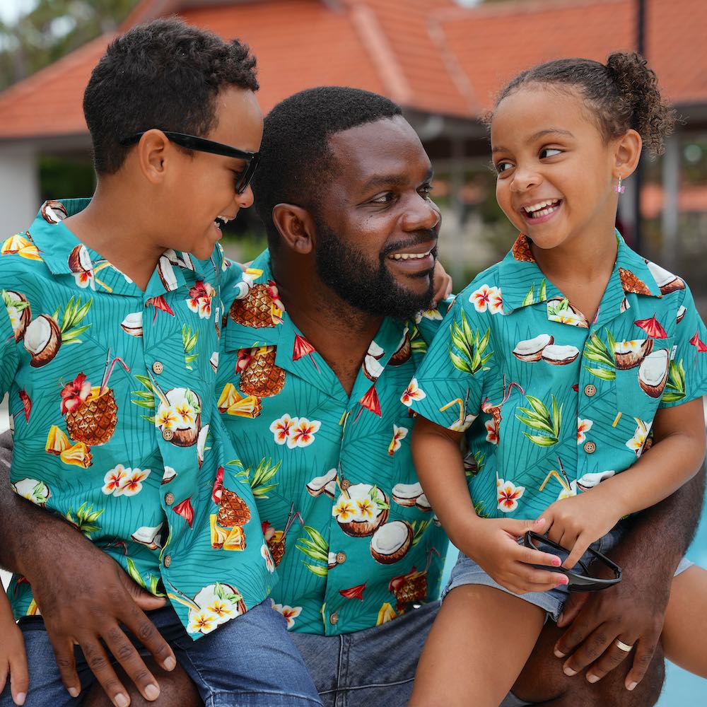 Make sure your kiddos look cool and trendy in our Coco Crush&nbsp;Hawaiian Shirt! With its Cotton/Rayon blend print of tropical coconuts and pineapples, they'll be ready to take on summer with style and comfort.</p> <p data-mce-fragment="1">The perfect ensemble for a day of casual cruising with the whole family! This Unisex design so everyone has a matching look and suits boys or girls.