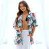 Show off your Aussie summer style and radiate some tropical vibes in this 'Summer Daze' Hawaiian shirt. Featuring vibrant Waratah flowers and lush green leaves on a crisp white and green striped background, you'll be the envy of the beach!  Level up the look and add the matching Crop Shirt, Swim Shorts or Mens Shirt. View the Summer Daze Collection. 