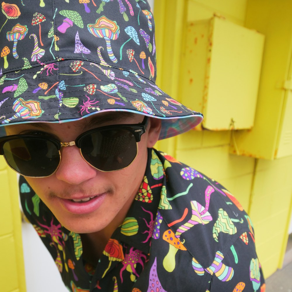 Bringing you the perfect way to polish off your show-stopping Festival 'fit. Get two for the price of one with our reversible bucket hats. One side is our Lucid Dreams and the other side is Magic Mushrooms. Not mushroom for improvement, is there? 