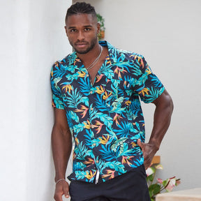 A breezy tropical shirt, packed with the vacation mindset we all need right now. From the beach to the bar, you’ll look sharp with this button-down from Bondi to Bryon Bay.   This breathable and lightweight cotton material makes them perfect for wearing in the hot summer months and not to mention giving off major party-in-paradise energy.  Level up the look and add matching Swim Shorts, matching Ladies' Shirt for her or Bucket Hat.  View the Jungle Fever Collection.