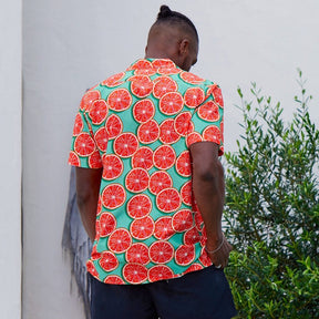 Unapologetically fruity. Get a taste of this Groovy Grapefruit Shirt! It's giving summer vibes. Whether it’s days at the beach, nights out with friends, festivals, or backyard barbecues, you'll be turning heads.  Level up the look with matching Shirts and Bucket Hat. Shop the Groovy Grapefruit collection.