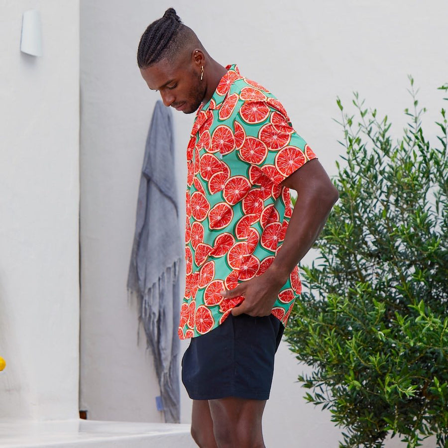 Groovy Grapefruit Mens Festival Shirt