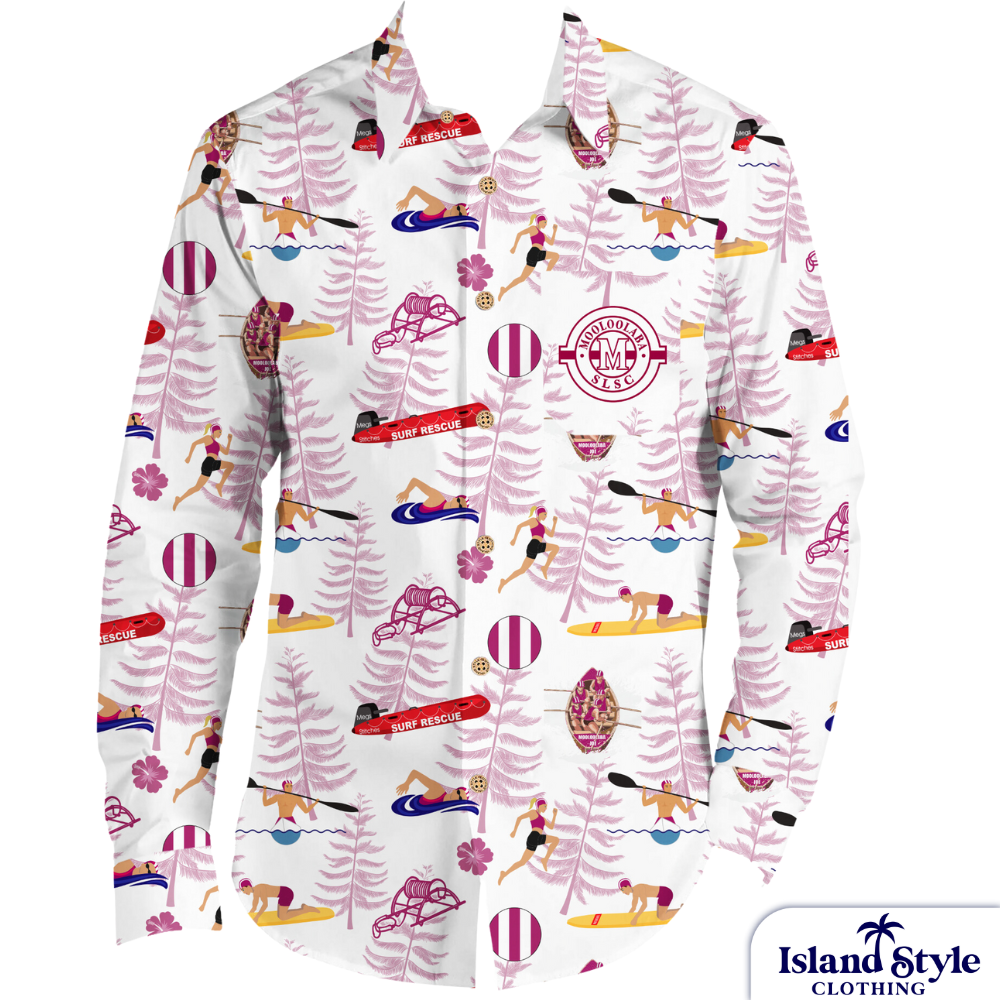 Mooloolaba Surf Life Saving Club on Sunshine Coast, Queensland custom long sleeve shirts for the 'Aussies' a national event in 2024.&nbsp;