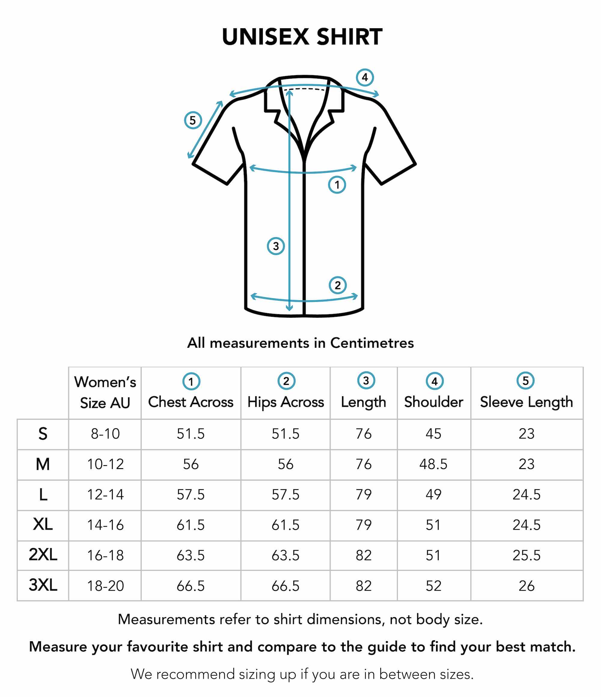 Size Chart Island Style Clothing size-chart-island-style-clothing