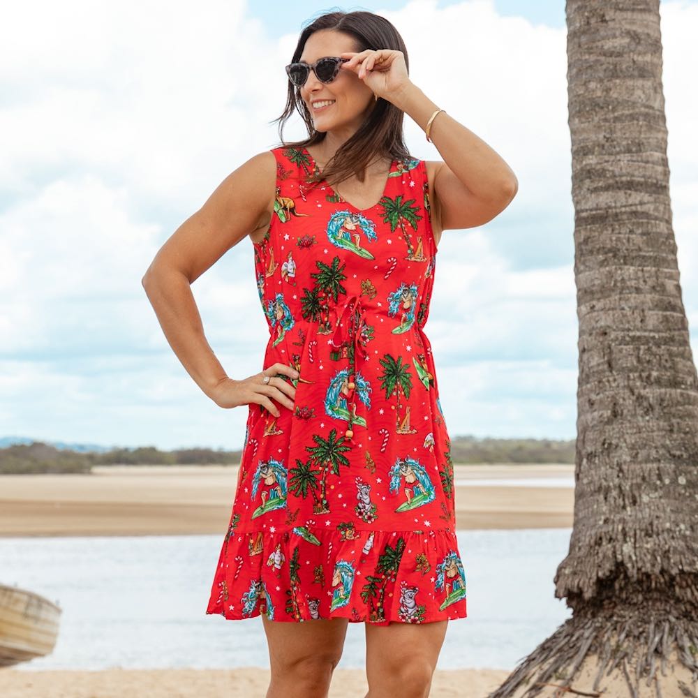 white christmas dresses Aussie Christmas Red Womens Xmas Dress white christmas dresses Aussie Christmas Red Womens Xmas Dress