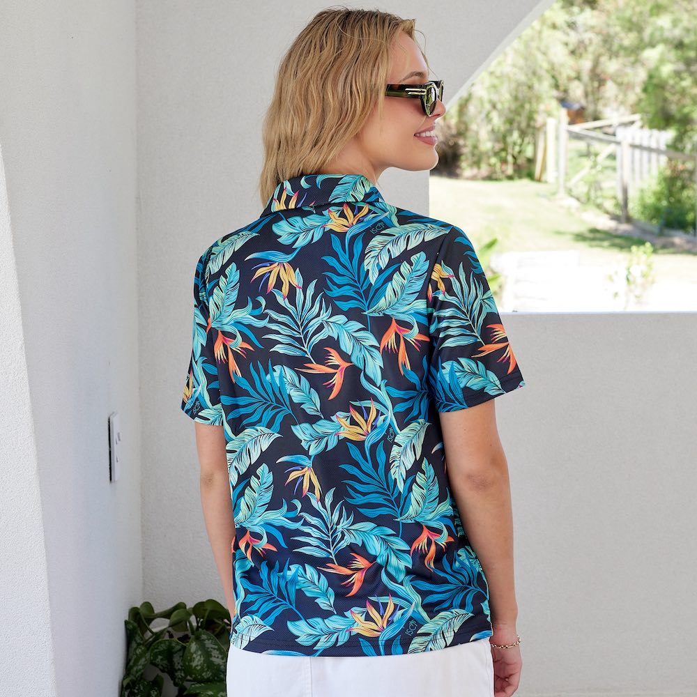 Take your golf game to a new level with this fashionable Jungle Fever Women's Golf Polo Shirt. Not just stylish, it's crafted with breathable material to keep you cool and comfortable on the links. So, make a statement in that clubhouse and take your par to the safari!