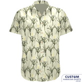 We made these Custom Shirts highlighting a simple but stunning sugar cane in the design for Husk Distillery, Northern Rivers, NSW. If you are in the area please drop into their Cellar Door it's a wonderful venue and you can buy yourself one of these fab shirts. Two colour options. 100% Cotton  Beige and Dark Navy base Coconut embossed buttons