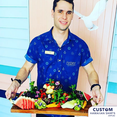 blue hawaiian shirt