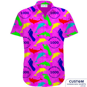 Nelson Bay Hash Harriers - Custom Sports Shirts.  100% Cotton Top Pocket Coconut Buttons