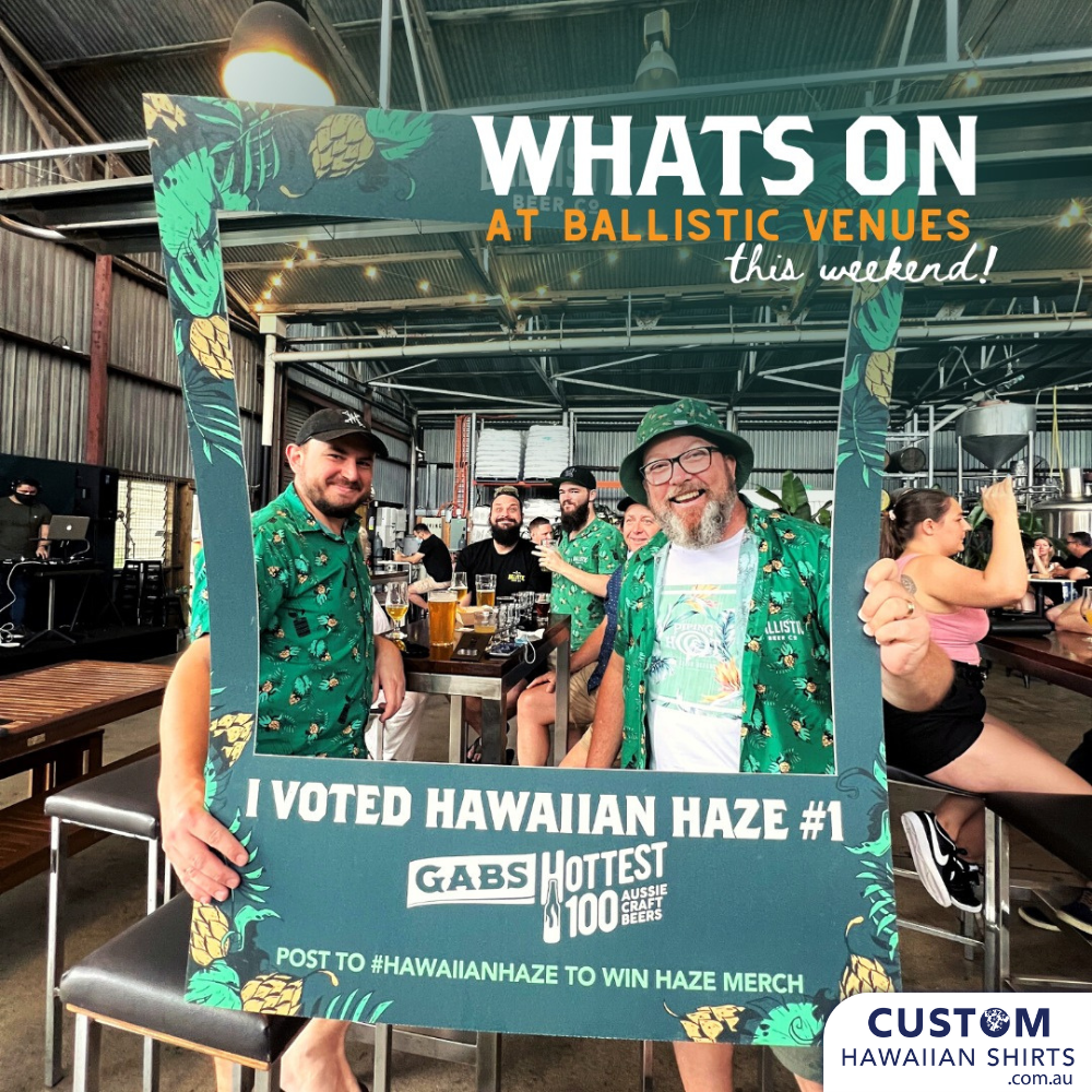 Ballistic Beer Co. - Hawaiian Shirts & Bucket Hats