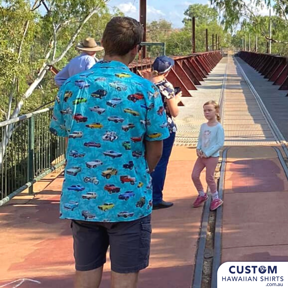 A modern day upgrade/refurbishment on a Classic. It's not just the car body that gets a customized finish. We do a different kind of vehicle detailing. An ISC Custom Aloha shirt is like personalized performance parts for the Driver. 