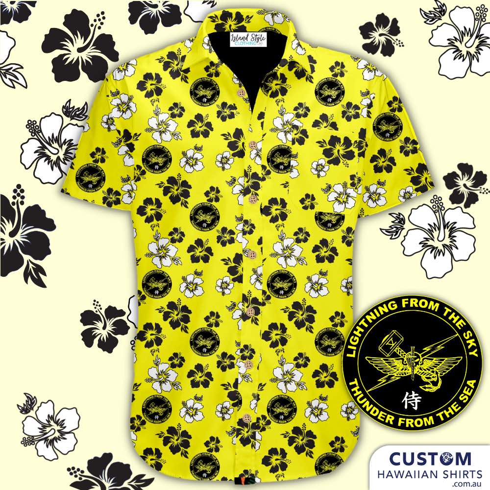 5th Anglico, Marines - USA - Custom Military Hawaiian Shirts. Off Duty Essentials 100% Cotton Hawaiian Shirts