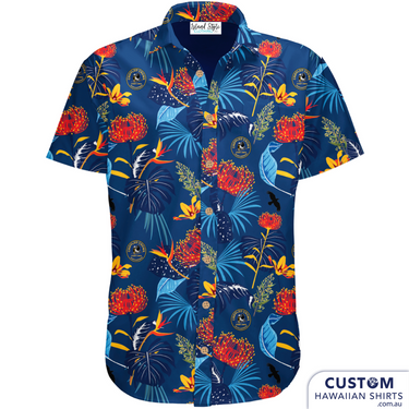 No pretense. Just fair suck-of-the-sauce-bottle Aussie-inspired fashion. Light the beacon and spread the word. Crippled Crows Master Rugby Club, SA - Personalised Team Uniforms. They asked for a floral shirt and liked our suggestion to add Australian florals. So this is now an 'Aussie Shirt' not just a Hawaiian shirt. 