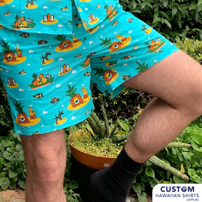 KAIJU! Beer - Hawaiian Shirts, Shorts & Face Masks