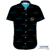 These stylish shirts were designed for Blackbook A.I. Summit held in Sydney - Custom Uniforms 100% Cotton Hawaiian Shirts 