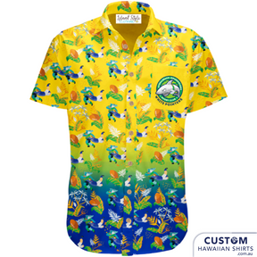 Avoca Beach Golden Oldies Rugby Club. Two versions for this club of this unusual and stylish Hawaiian shirts.