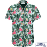 Southport Yacht Club customized shirts celebrating their 75th Anniversary for staff, management uniforms and merch for sale for local patrons.  Soft Touch Rayon Open classic collar 1 x chest pocket Coconut shell buttons