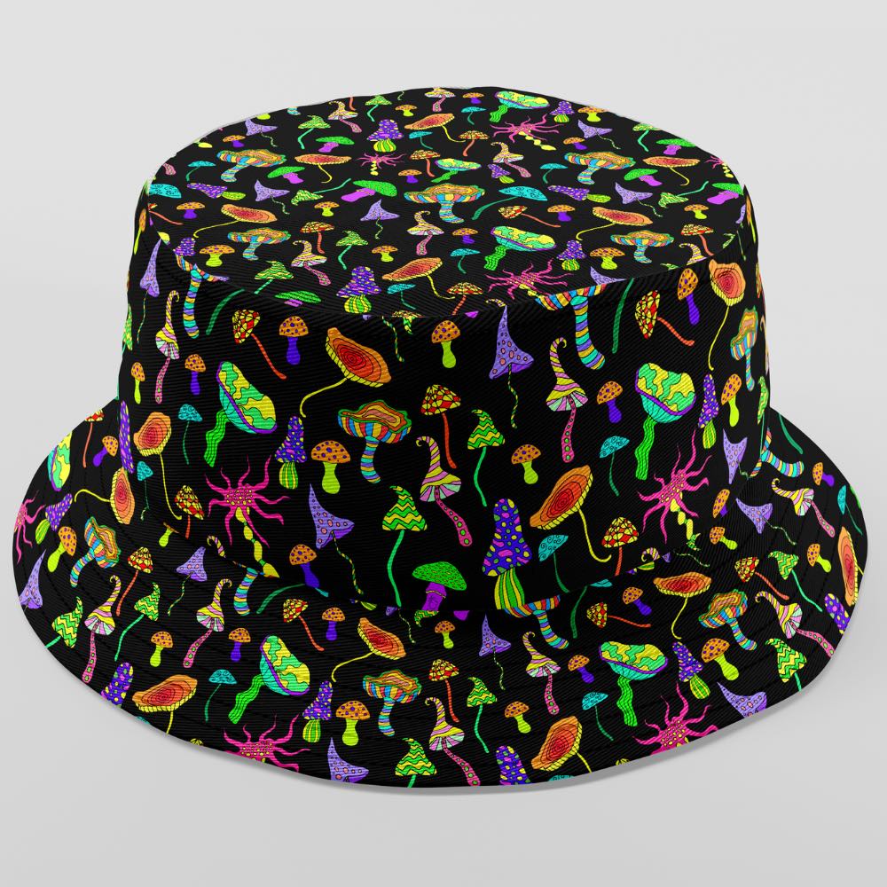 Bringing you the perfect way to polish off your show-stopping Festival 'fit. Get two for the price of one with our reversible bucket hats. One side is our Lucid Dreams and the other side is Magic Mushrooms.  Level up the look with the Matching Shirt or Wrap Top