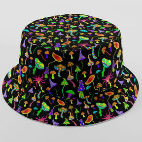 Bringing you the perfect way to polish off your show-stopping Festival 'fit. Get two for the price of one with our reversible bucket hats. One side is our Lucid Dreams and the other side is Magic Mushrooms.  Level up the look with the Matching Shirt or Wrap Top