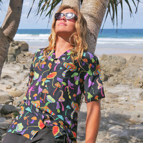 Style Junkies! Hit us up for your fashion fix: This psychedelic print is the perfect style stimulant. It's magical, colourful and the ultimate must-cop outfit for the festival season. Not mushroom for improvement, is there?  Take your fit to the next level and add the matching Bucket Hat. 