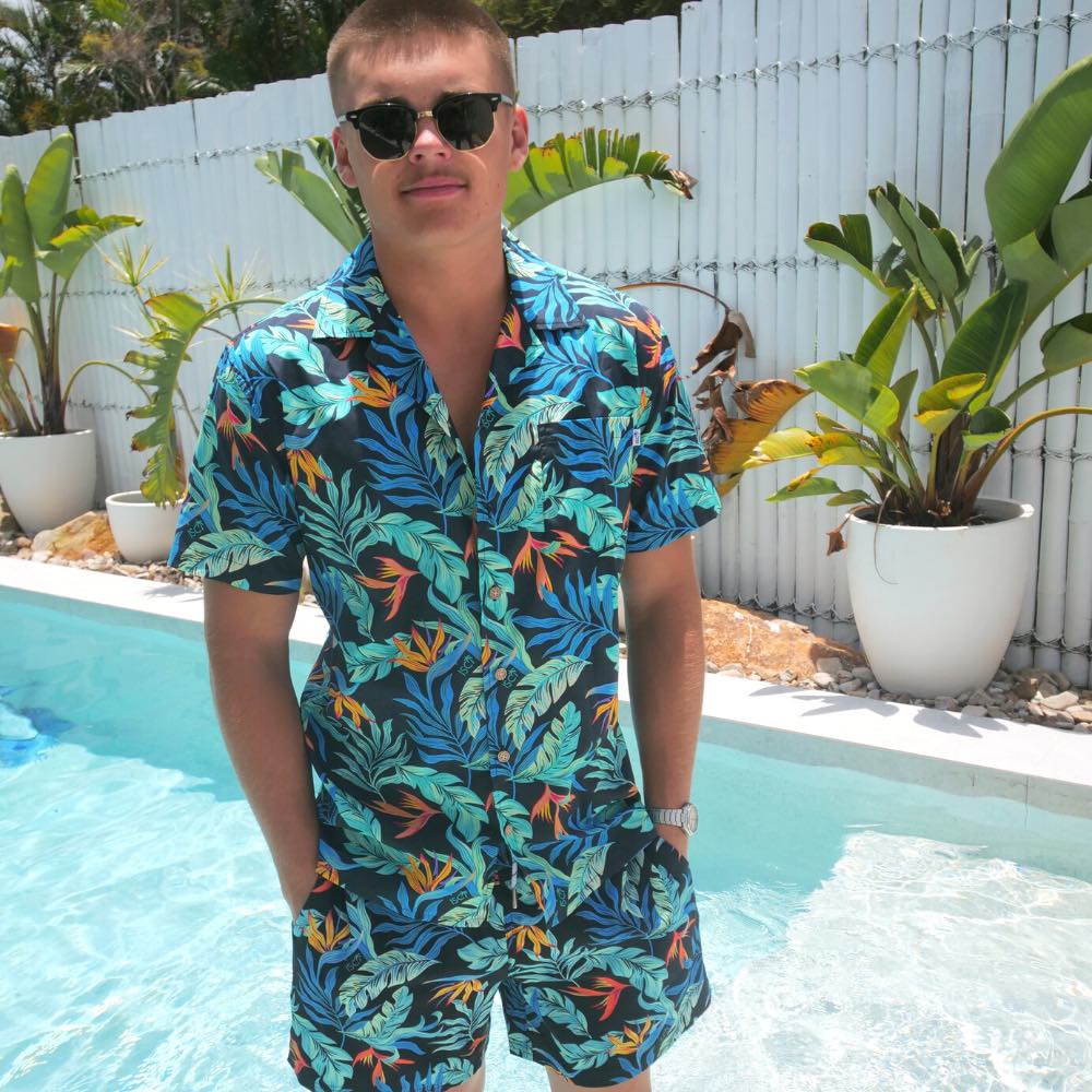 Jungle Fever - Mens Hawaiian Shirt & Shorts.