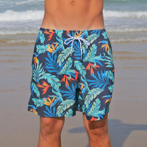 Jungle Fever Mens Hawaiian Stretch Swim Shorts