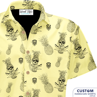 yellow custom hawaiian shirt