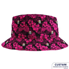 Your other bucket list...finish the look like olives in a martini with that conjoined twin of cool, the bucket hat. 'Custom Hawaiian Shirts' offers lightweight breathable cotton bucket hats to keep you cool and offer sun protection in hot weather.  Reversible with matching custom prints or a contrasting print of your choice. Be completely co-ordinated or change it up with a contrasting print according to your mood. 