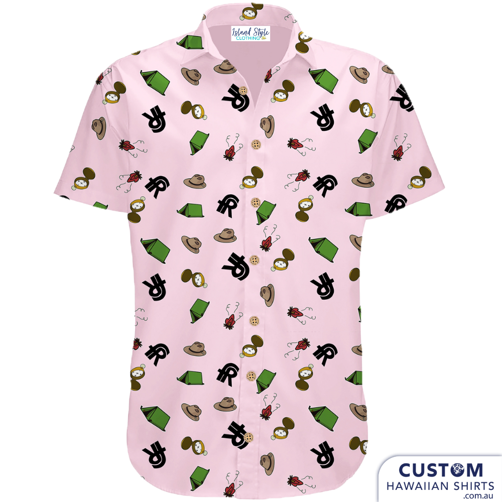 Pink Aussie Scout custom Shirts.