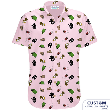 Pink Aussie Scout custom Shirts.