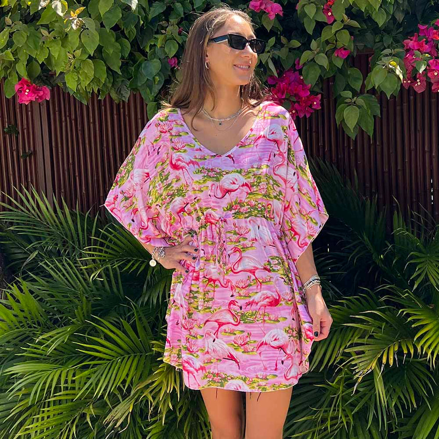 Womens Boho Beach Kaftan | Bikini Cover-ups Sarong | Beach Clothes