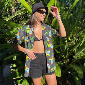 Unisex Happy Hour Resort Shirt Hawaiian Beer Australia
