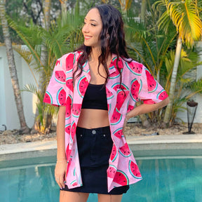 Gear up for your next adventure with Shake Ya Melons Unisex Stretch Shirt! Boasting pink watermelons and a pink marble base, this shirt captures the festival vibes while demanding attention—are you ready to make a statement? Get daring and add this unique piece to your wardrobe!